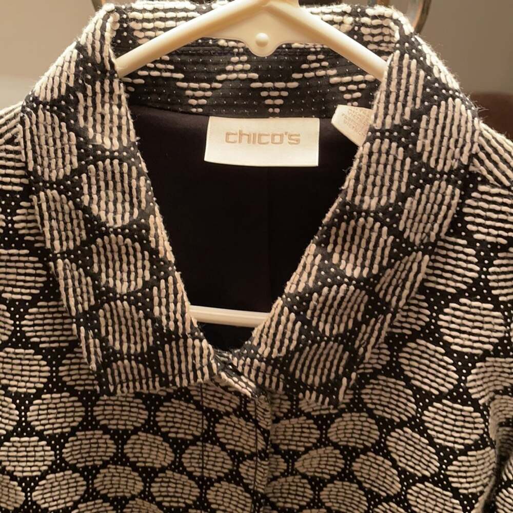 Chico’s jacket polka dot size 0 - Picture 2 of 4